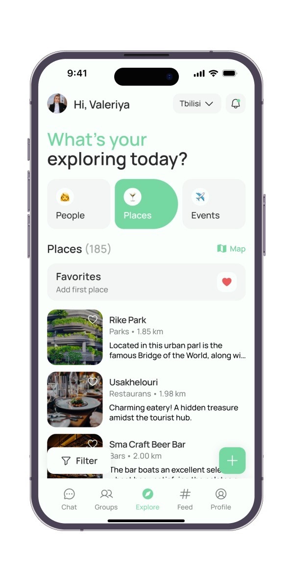 Globbi app events events discovery screen